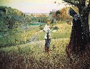 Mikhail Nesterov The Vision of the Youth Bartholomew oil painting on canvas